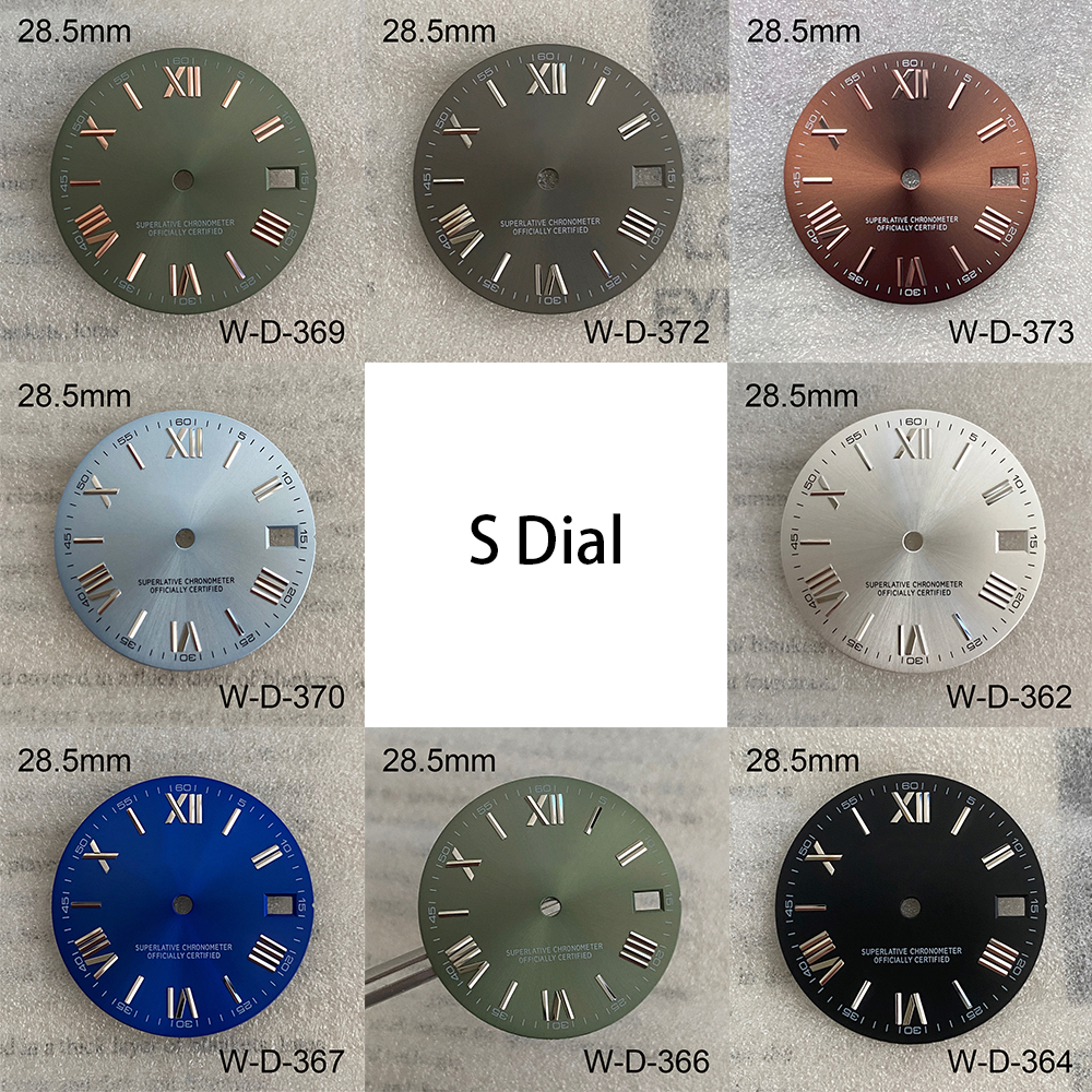 28.5mm S Logo Rome Dial Fit NH - مراجعة Reel Case وسعره