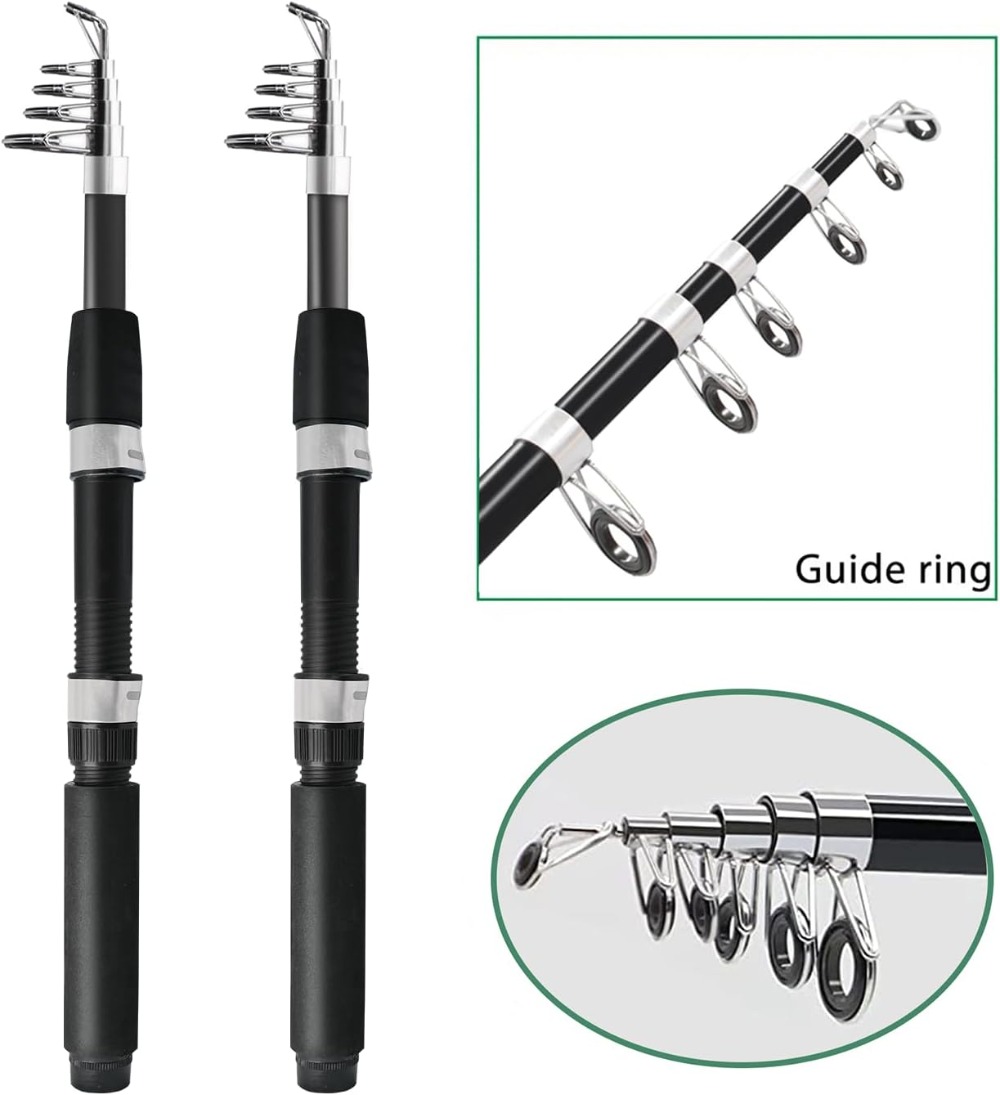 Fishing Pole Combo 6.9ft 2Pcs  - مراجعة Reel Bag وسعره