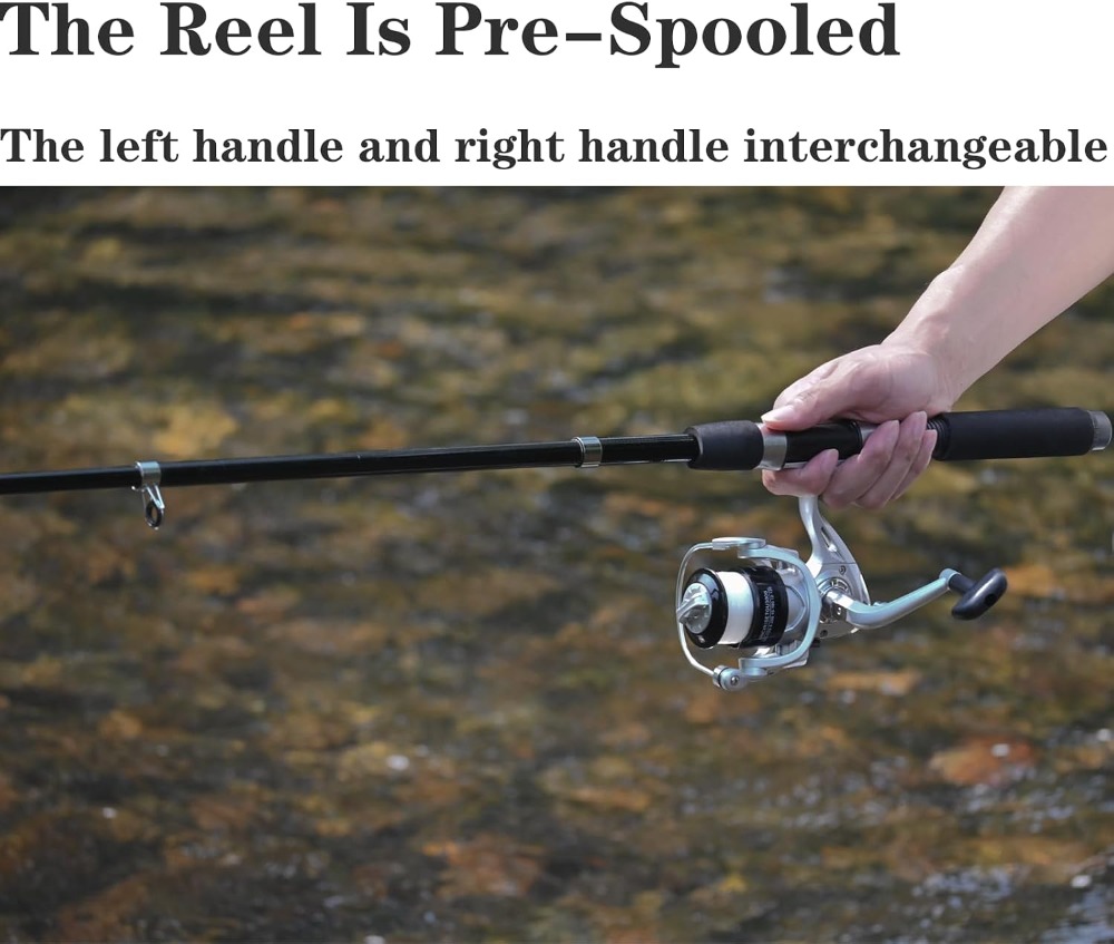 Fishing Pole Combo 6.9ft 2Pcs  - مراجعة Reel Bag وسعره