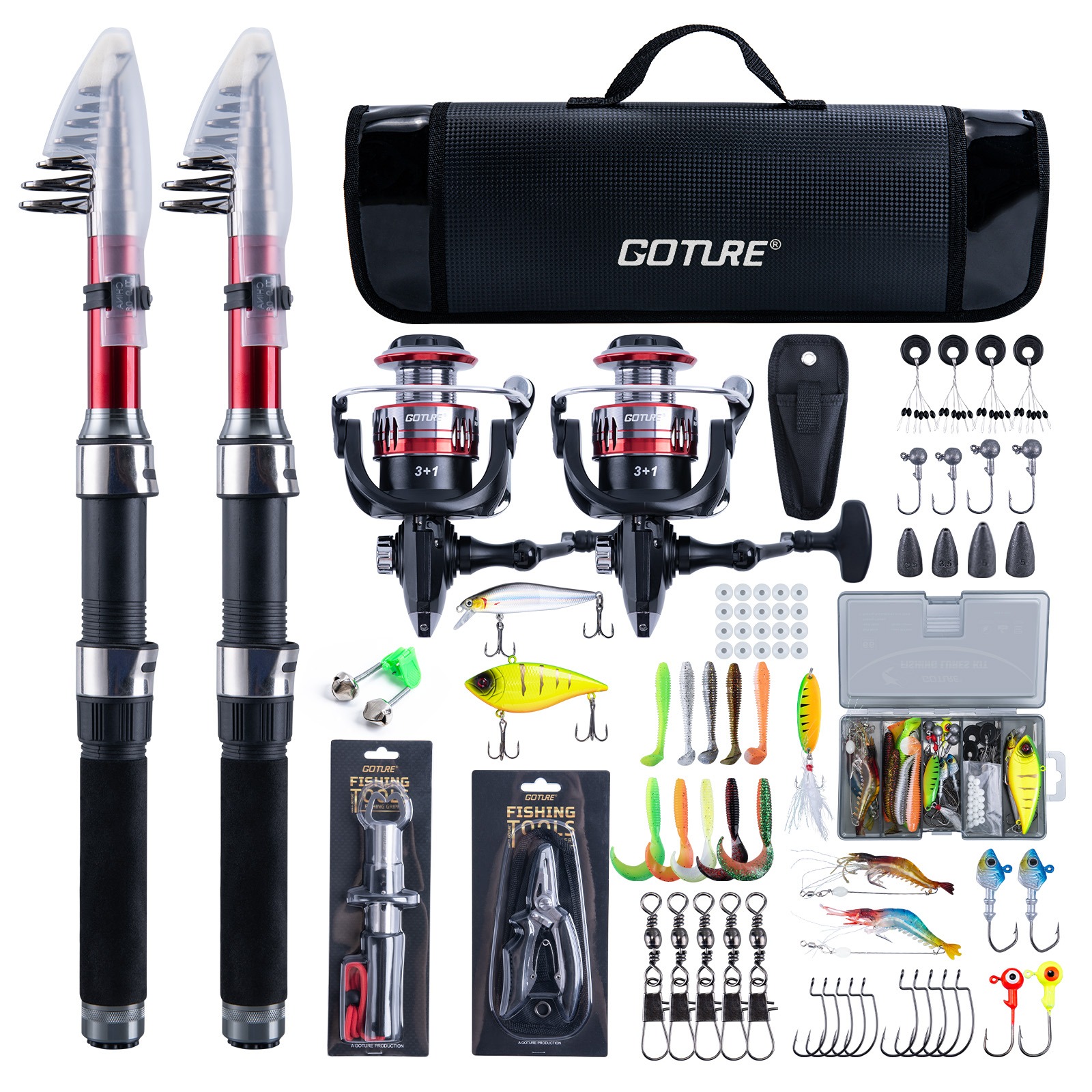 Goture Complete Beginner Fishi - مراجعة Reel Bag وسعره