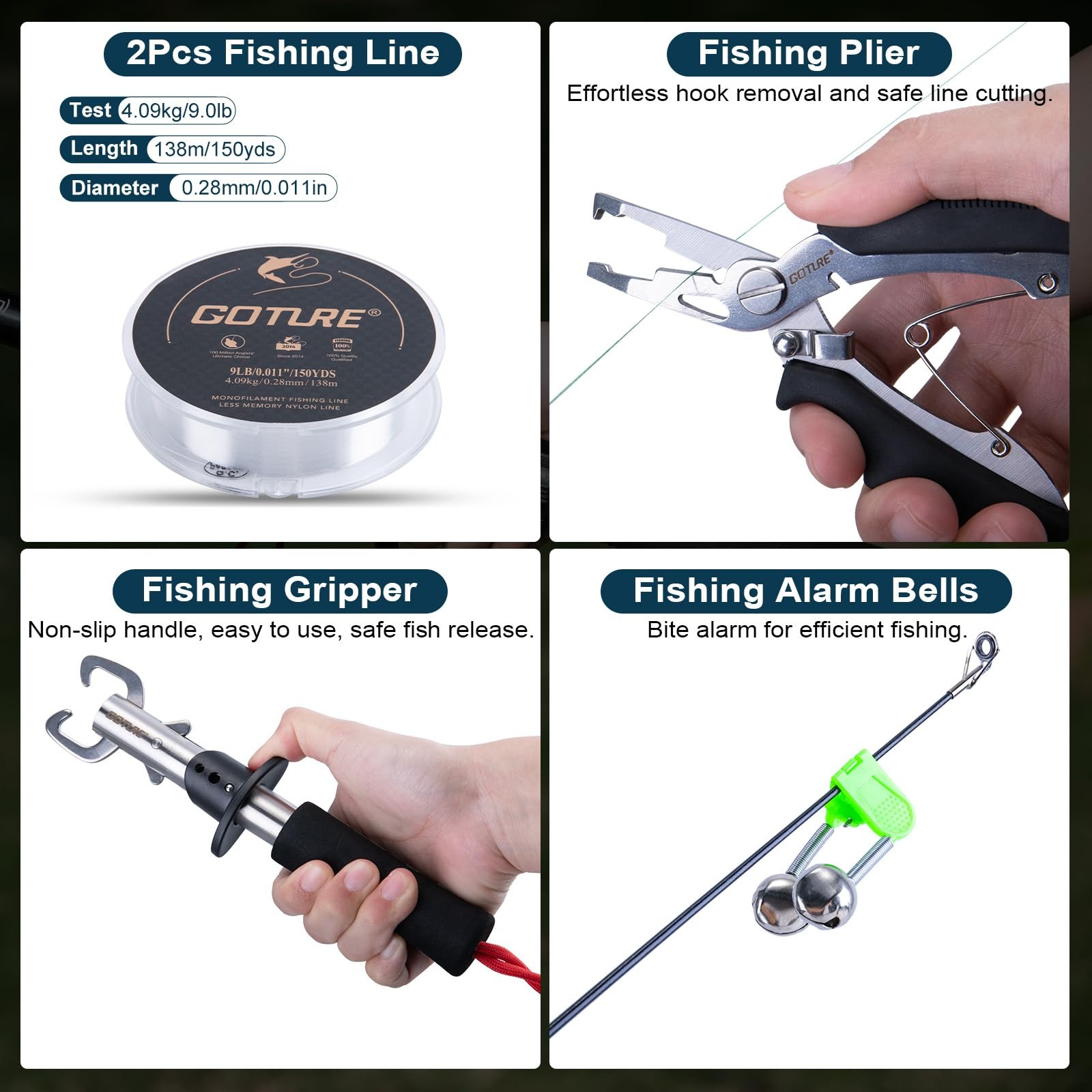 Goture Complete Beginner Fishi - مراجعة Reel Bag وسعره