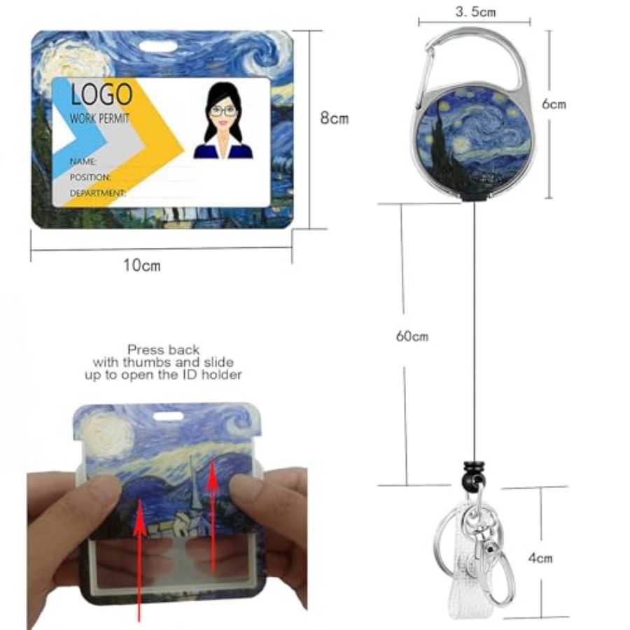 2 Pack ID Badge Holder with Re - مراجعة Reel Oil وسعره