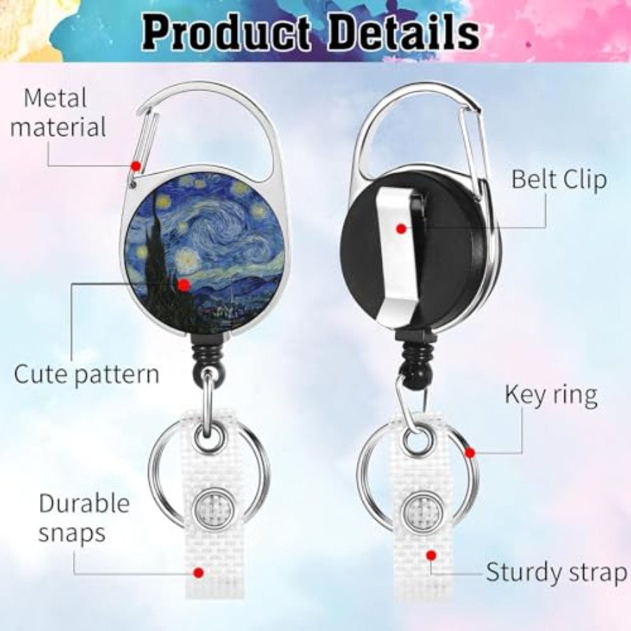 2 Pack ID Badge Holder with Re - مراجعة Reel Oil وسعره