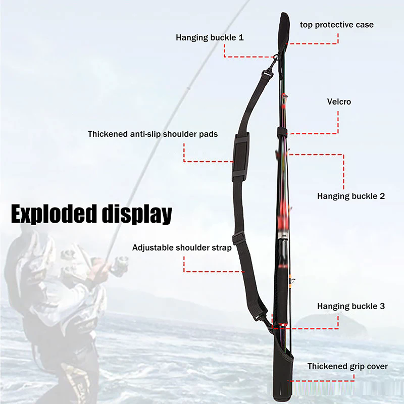 Adjustable Fishing Rod Storage - مراجعة Reel Bag وسعره
