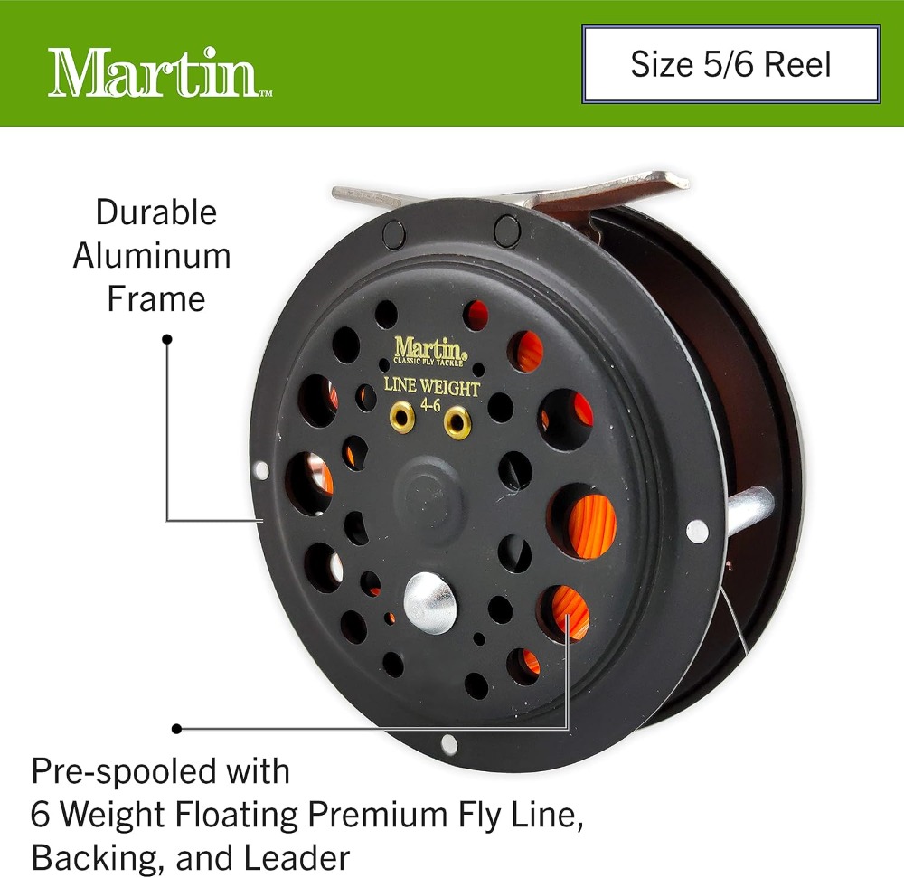 Complete Fly Fishing Kit - 8ft - مراجعة Fly Reel وسعره