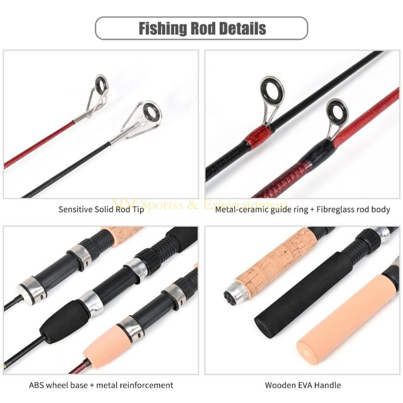 31BE 1 Set Fishing Rod With Fi - مراجعة Ice Fishing Reel وسعره