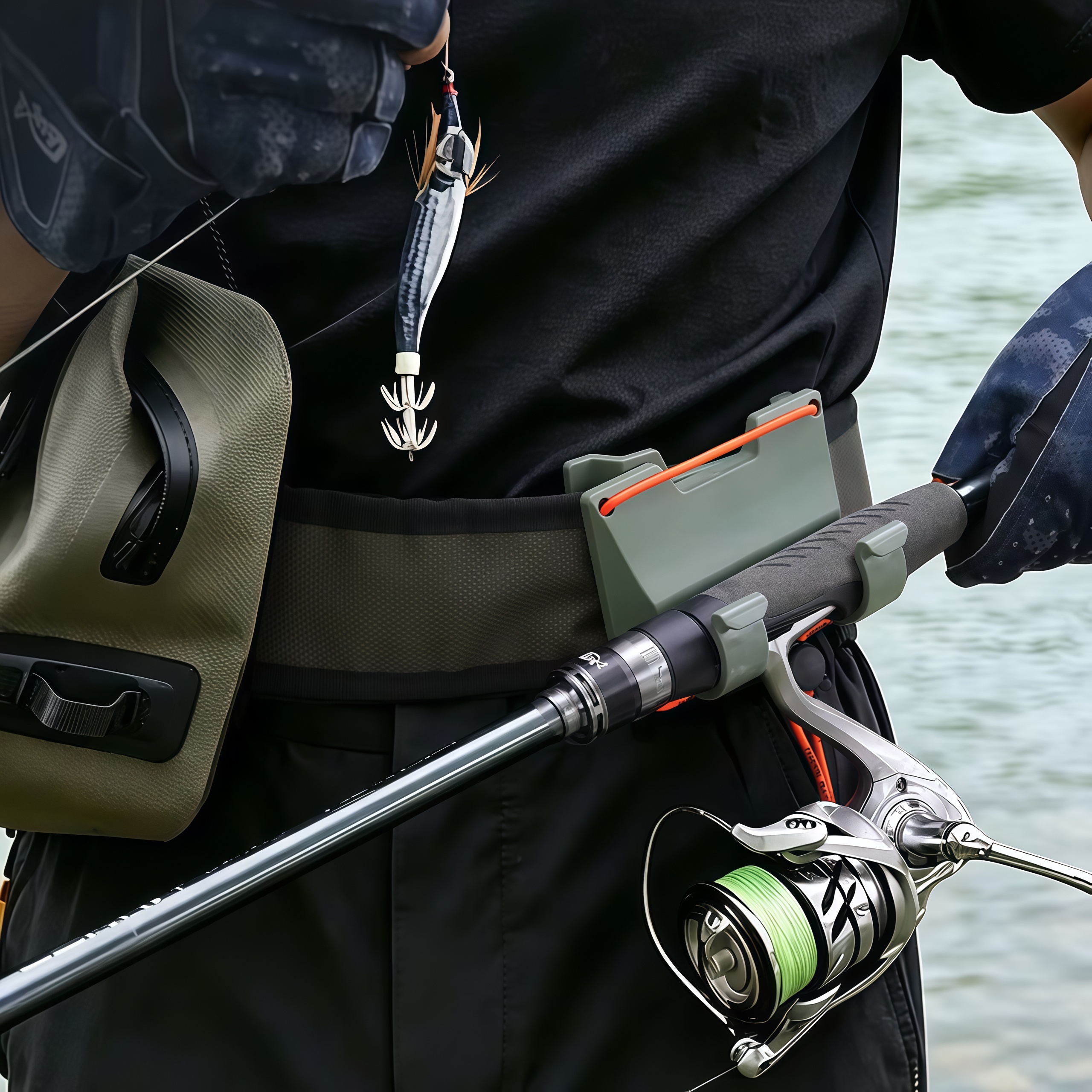 DEUKIO Outdoor Belt Clip Rod H - مراجعة Spinning Reel وسعره