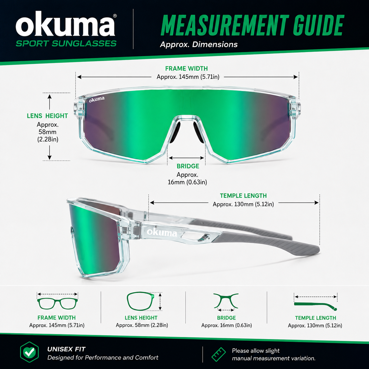 OKUMA UV400 Sports Eyewear Men - مراجعة Surf Reel وسعره