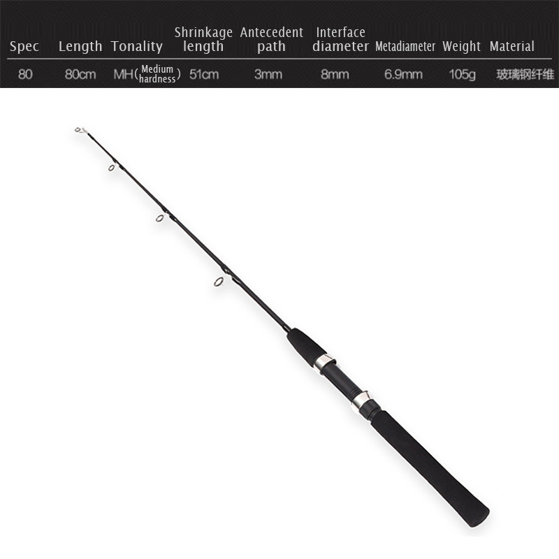 80Cm Fishing Rods Ice Fishing  - مراجعة Ice Fishing Reel وسعره