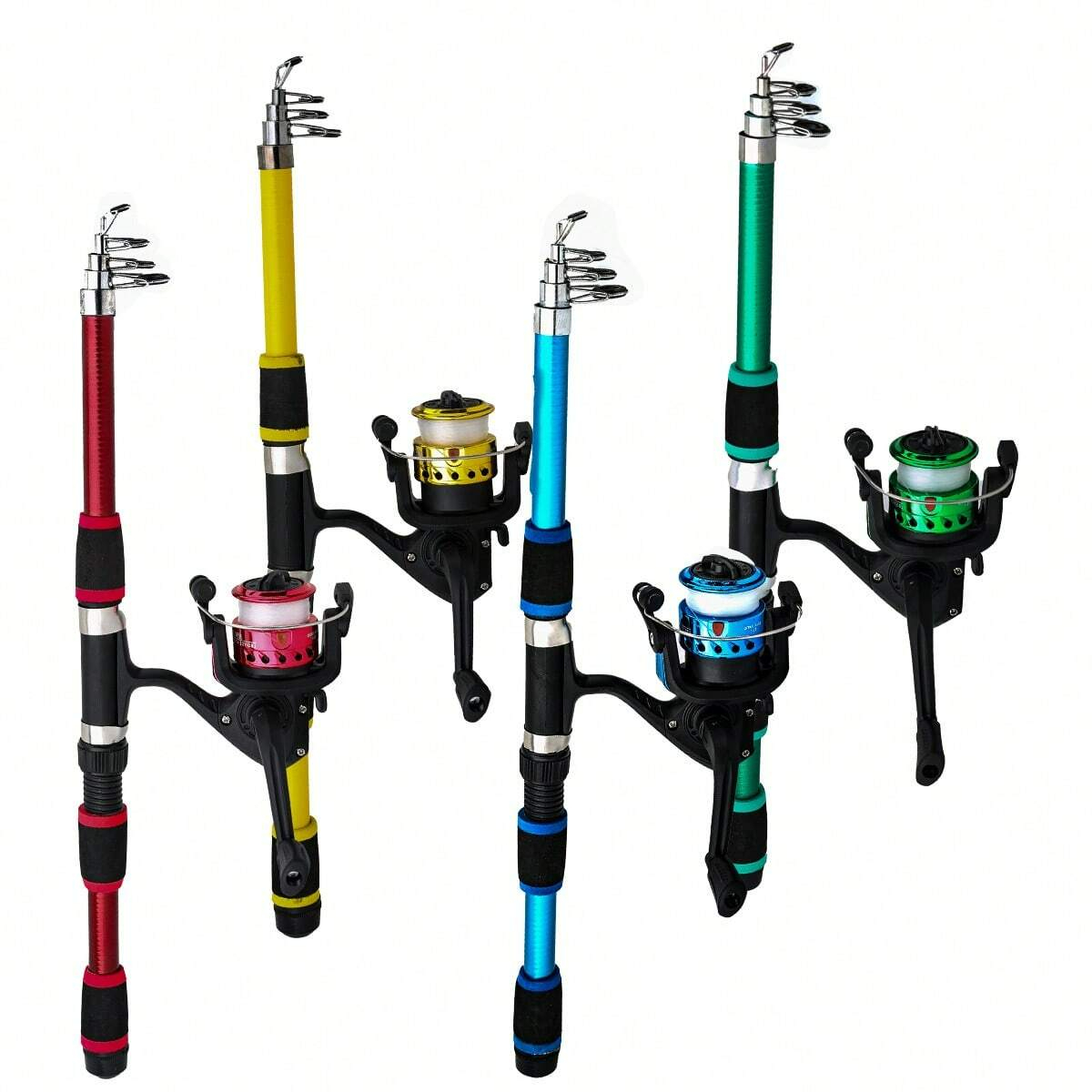 Fishing Pole Set Full Kits Wit - مراجعة Spincast Reel وسعره