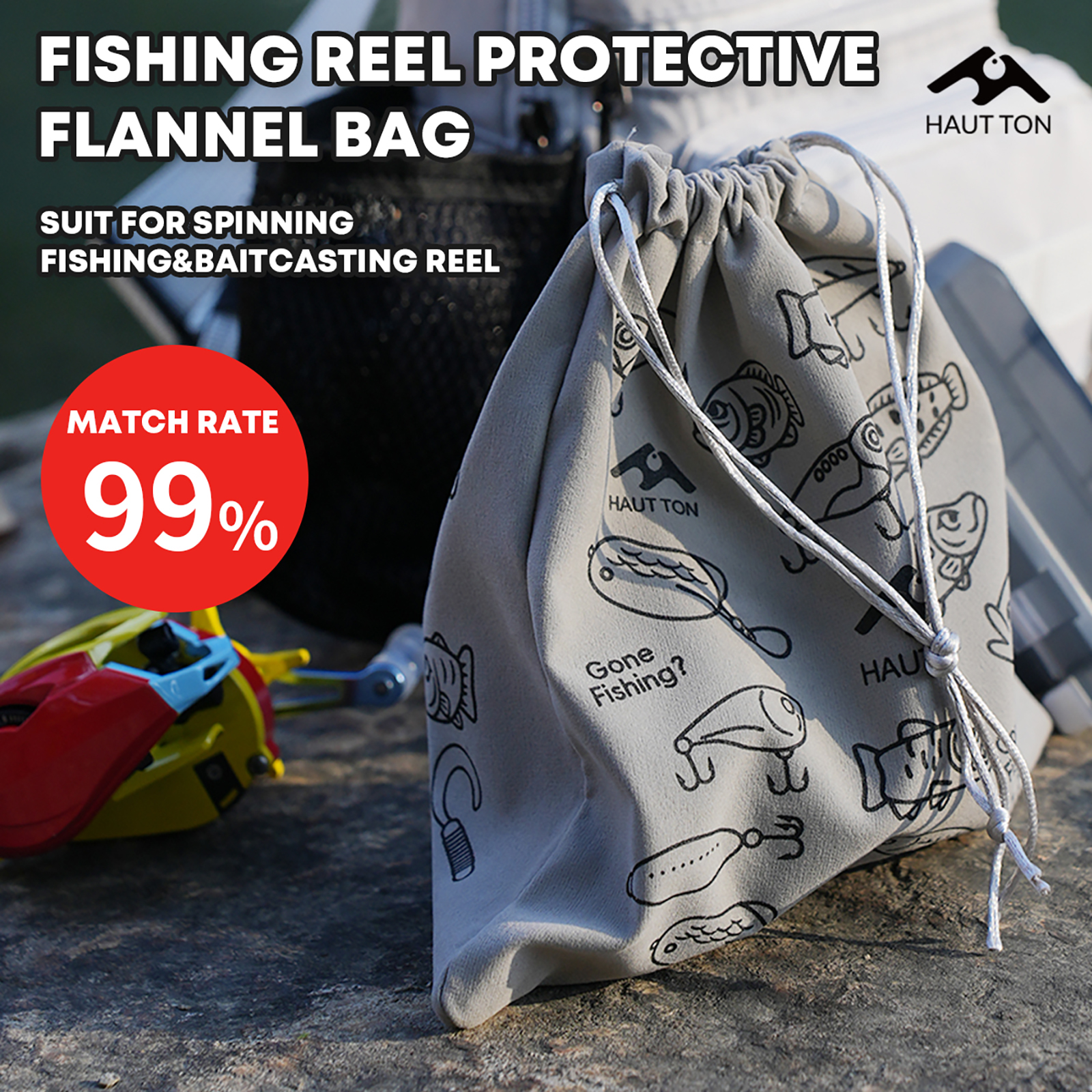 HAUT TON Fishing Reel Protecti - مراجعة Spincast Reel وسعره