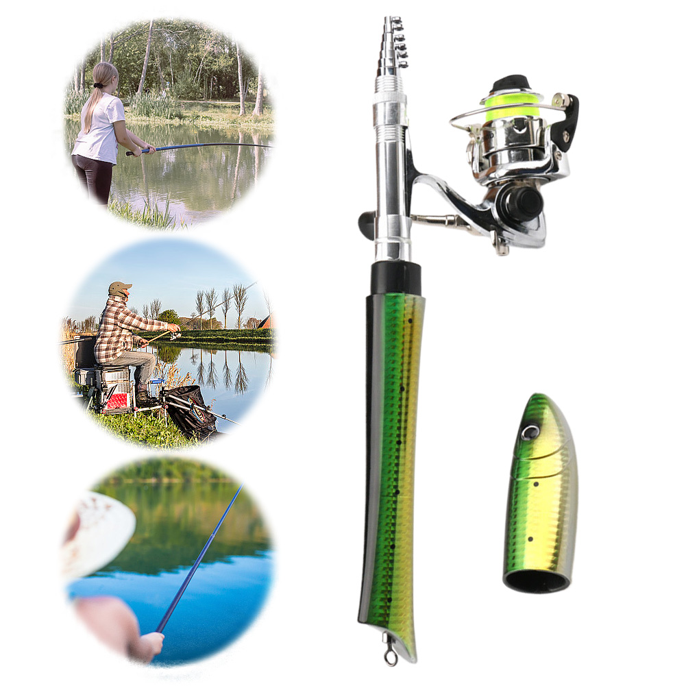 Portable Fish Shaped Fishing P - مراجعة Ice Fishing Reel وسعره